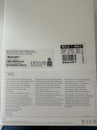 Apple iPad Mini 2 Wi-Fi 16GB Grigio Siderale