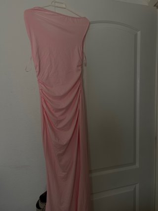 Vestido SHEIN rosa y dorado largo