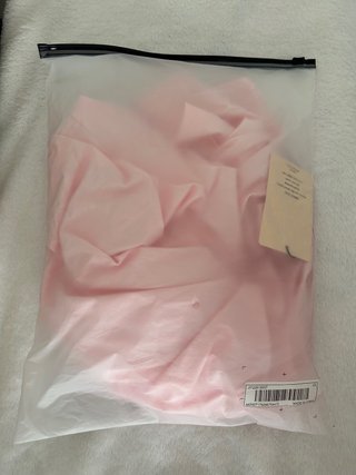 Vestido SHEIN rosa y dorado largo