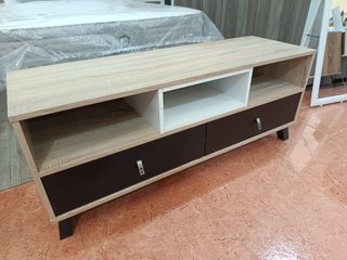 Mesa TV con cajones y estantes