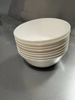 Juego de 11 Platos Soperos Blancos