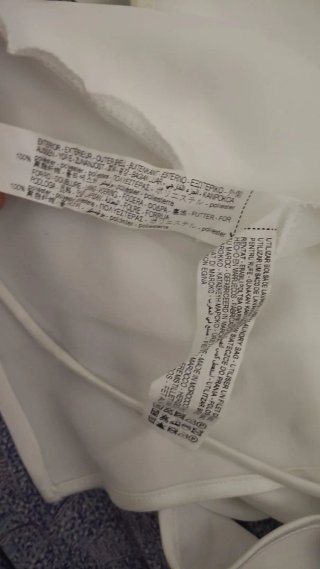 Abito lungo Zara raso bianco taglia XS