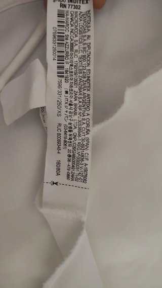 Abito lungo Zara raso bianco taglia XS