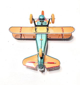 Avión Biplano Acrobático Oso Hojalata