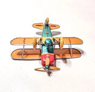 Avión Biplano Acrobático Oso Hojalata