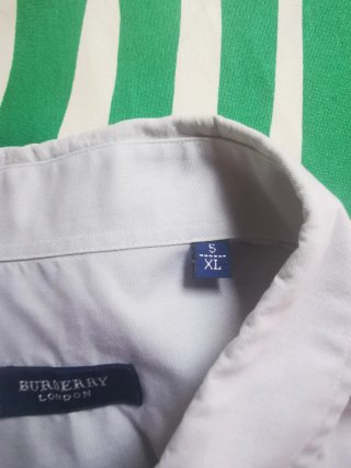 Camisa Burberry Gris Claro Talla XL