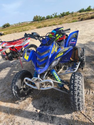 Yamaha Raptor 660R Azul y Amarillo