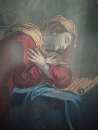 Grabado antiguo religioso s.XIX