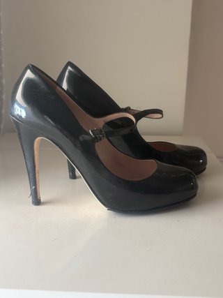 Miu Miu Salones Charol Hebilla Nero