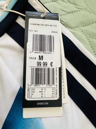Camiseta Argentina Adidas 2026 Talla M
