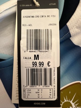 Camiseta Argentina Adidas 2026 Talla M