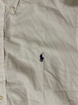 Camisa Polo Ralph Lauren Blanca Manga Corta