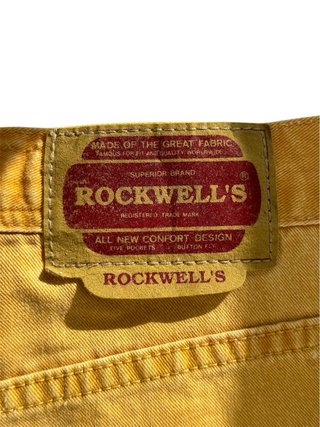 Calças Jeans Vintage Amarelas Rockwell's