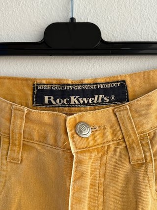 Calças Jeans Vintage Amarelas Rockwell's