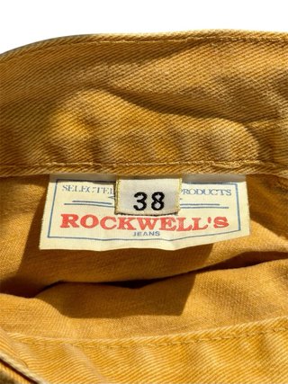Calças Jeans Vintage Amarelas Rockwell's