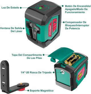 HYCHIKA nivel láser rojo autonivelante precisión