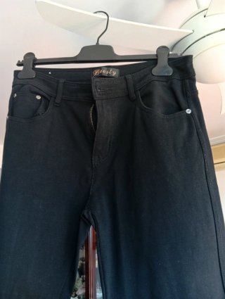 Pantalón vaquero negro algodón