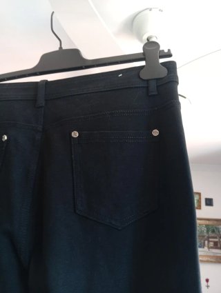 Pantalón vaquero negro algodón