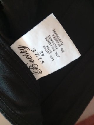 Pantalón vaquero negro algodón