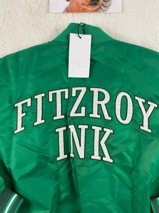 Bomber Zara Verde Talla S