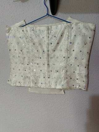 Conjunto fiesta top lentejuelas y falda talla XL