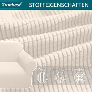 Fodera per divano elastica beige antiscivolo Granbest