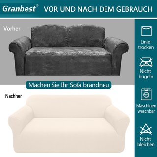 Fodera per divano elastica beige antiscivolo Granbest