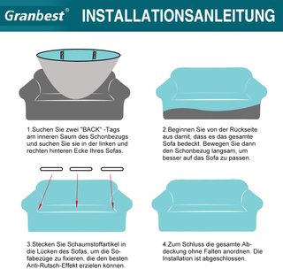 Fodera per divano elastica beige antiscivolo Granbest