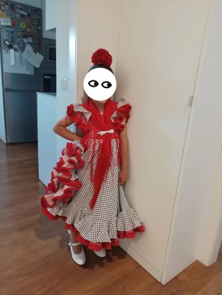 Traje de flamenca niña 4-6 años