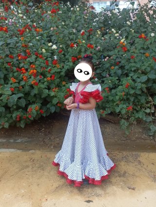 Traje de flamenca niña 4-6 años