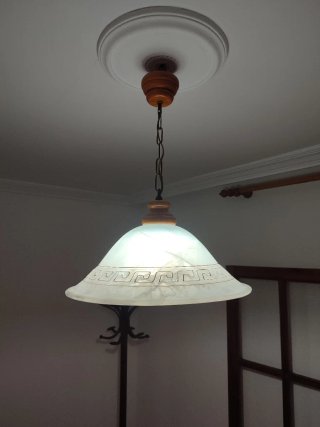Lámpara colgante de cristal