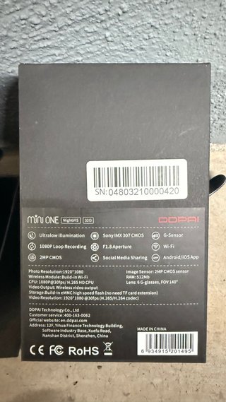 Cámara Dashcam coche DDPai Mini One 32GB nueva