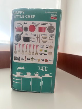 Juego Cocina Juguete Utensilios Vajilla Comida