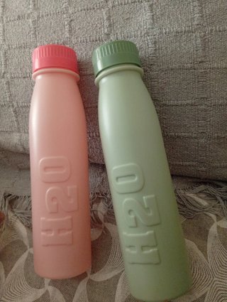 2 Botellas H2O Reutilizables