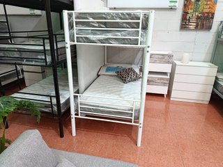 Litera individual doble metal/madera