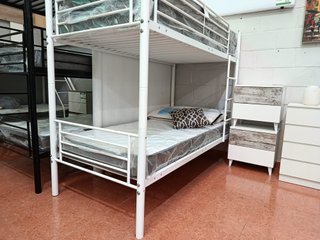 Litera individual doble metal/madera