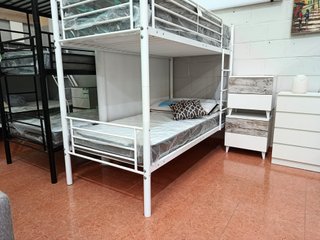 Litera individual doble metal/madera