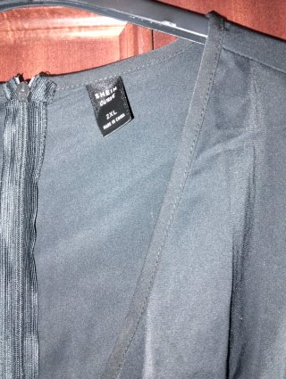 Mono gasa mangas largas negro