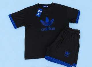 Conjunto Adidas Talla S Negro y Azul