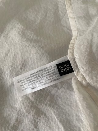 Camisa seda Massimo Dutti beige