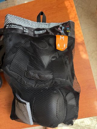 Patines en línea negros + set protección