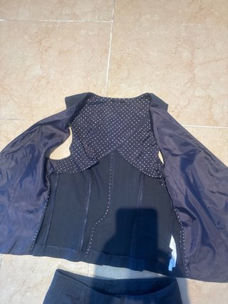 Conjunto IKKS chaleco y pantalón szul marino