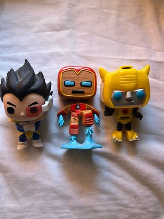 Funko Pop! Vegeta, Iron Man, Bumblebee