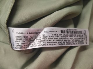 Zara Vestito Seta Verde Oliva