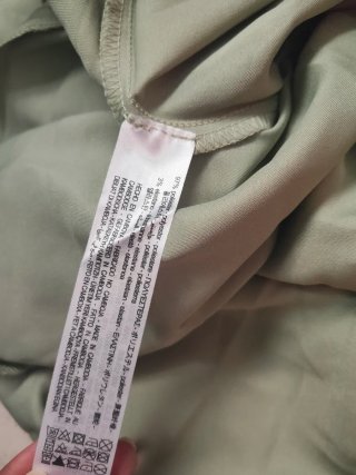 Zara Vestito Seta Verde Oliva