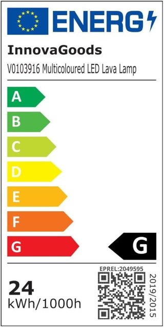 InnovaGoods lampada lava LED multicolore rilassante