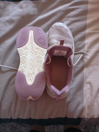 Zapatillas deportivas niña rosa y blanco