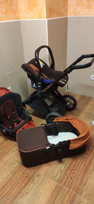 Carrito Bebé NUUN + Portabebés Grupo 0