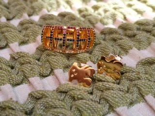 Conjunto Tous anillo y pendientes
