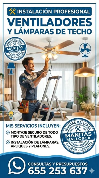 Montaje e instalación de lamparas y ventiladores